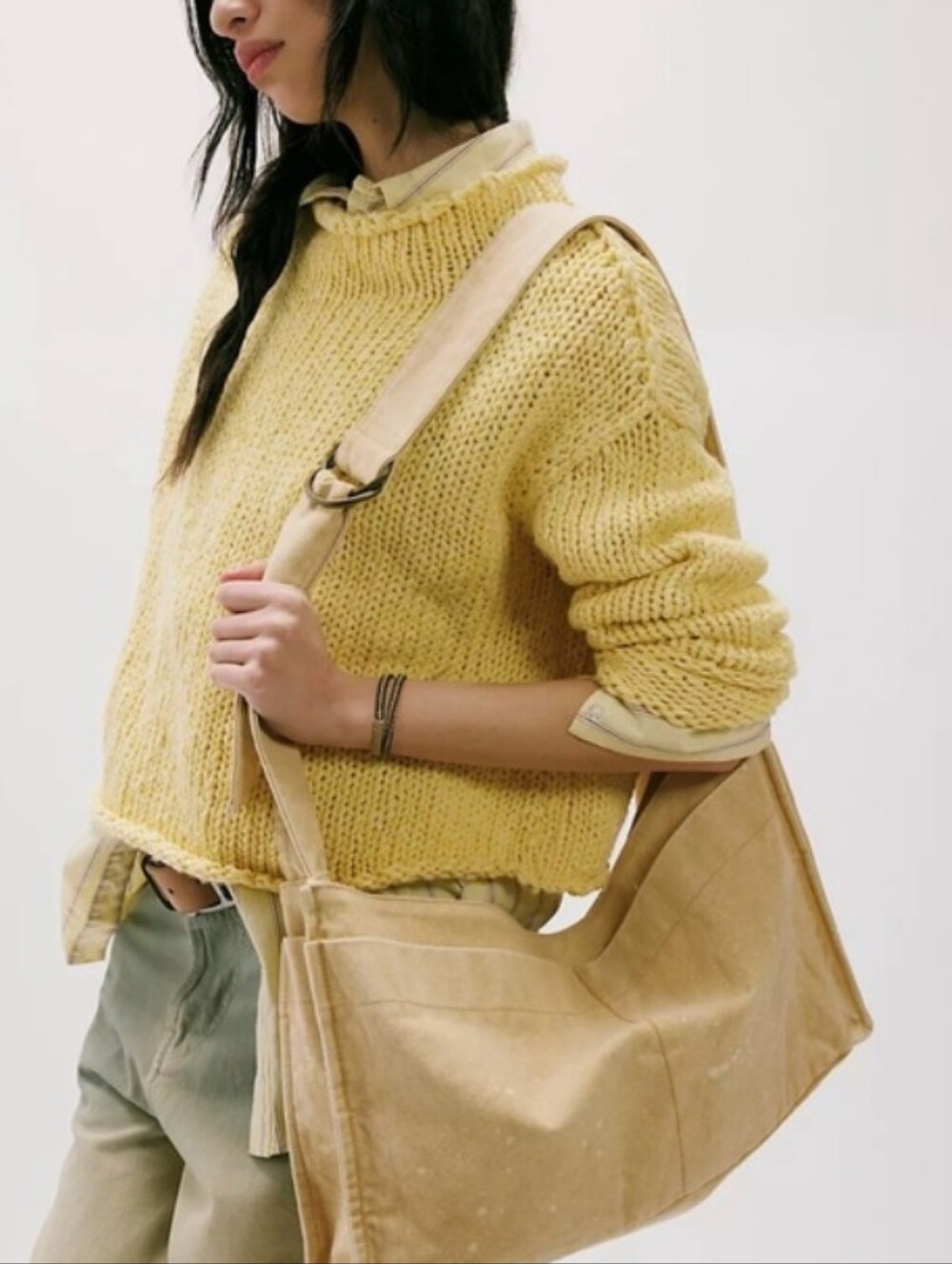 Free People Camp Crush Sling Bag. NWT. Neutral